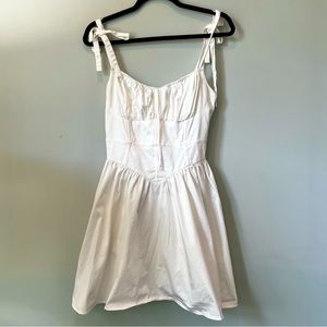 For Love & Lemons Jessie Mini Dress in White SIZE M
